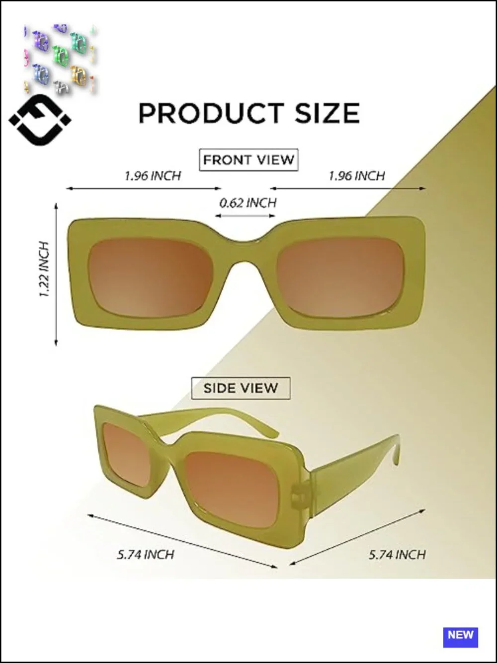 Oversized Square Frame Sunglasses for Women Retro Style
